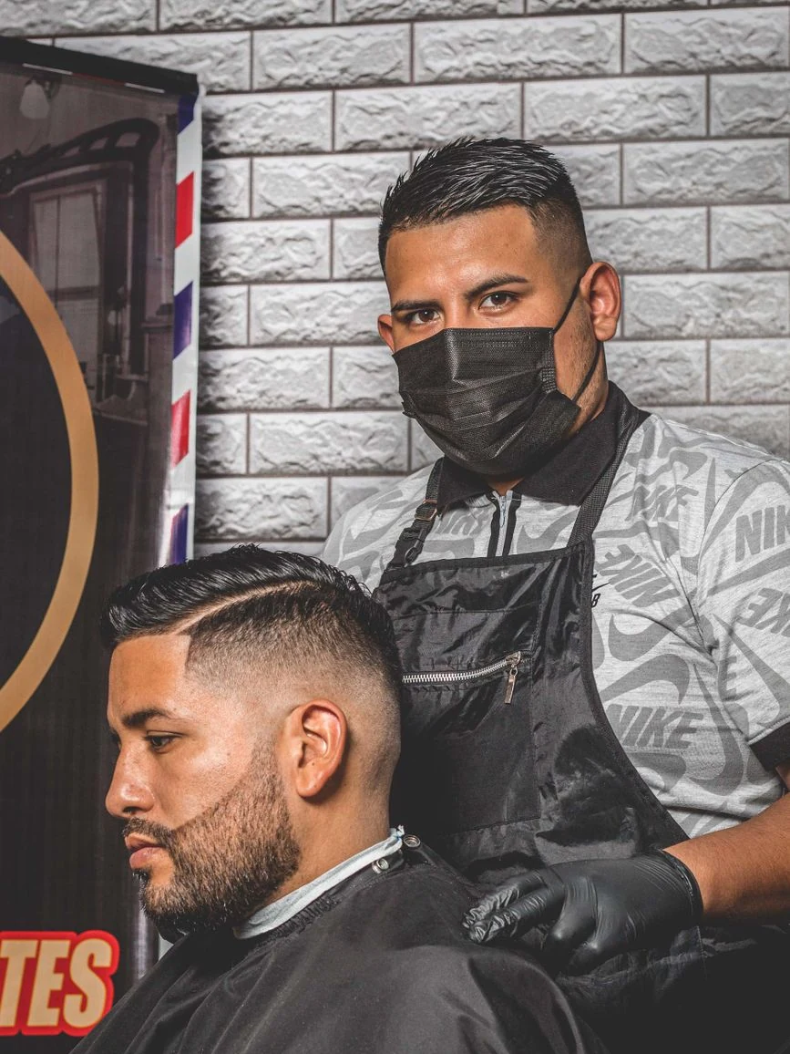 shop atmosphere, barber chair at Fantasy Hair Salon