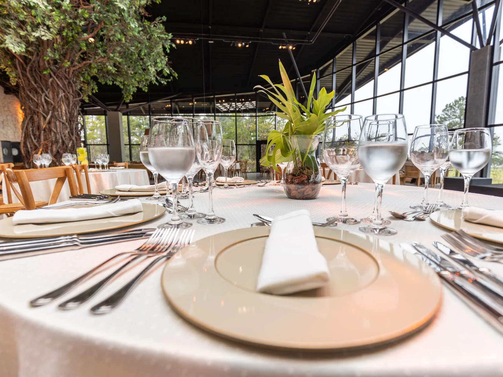 table setting at Konoba Bracera