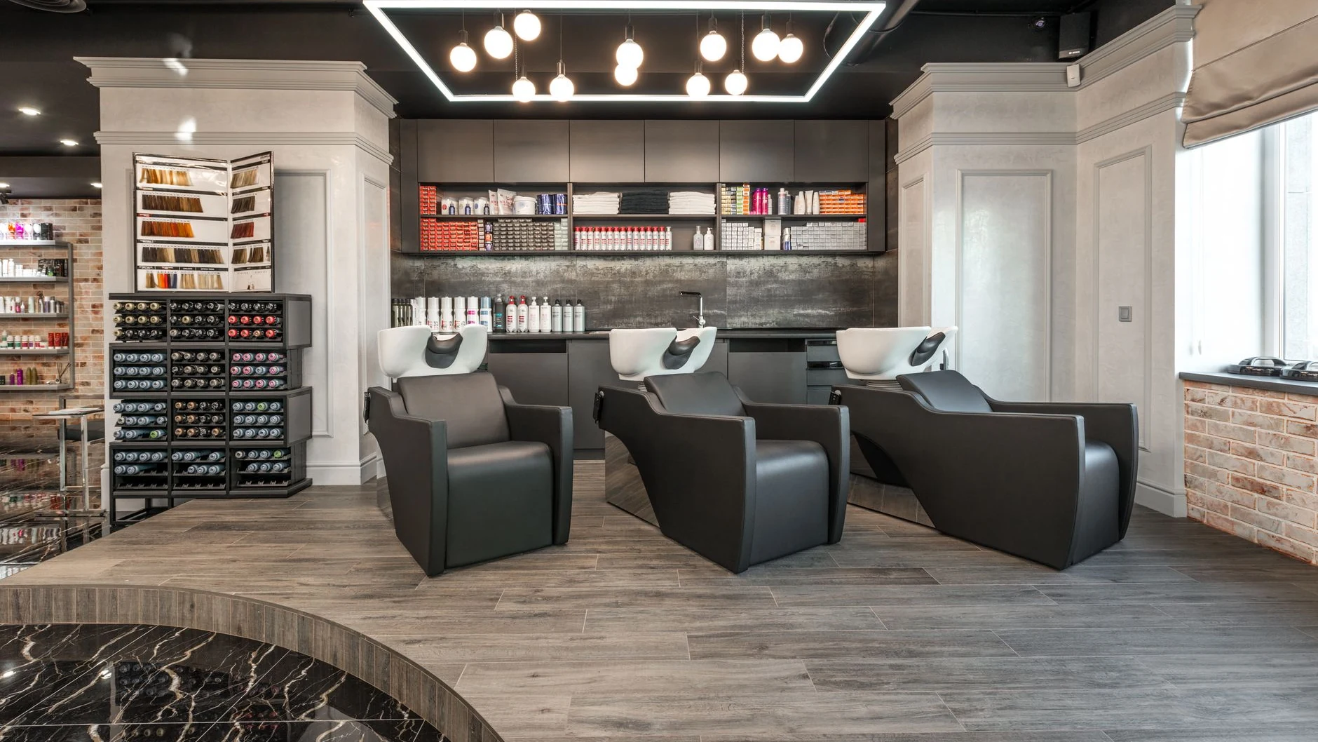 salon interior detail