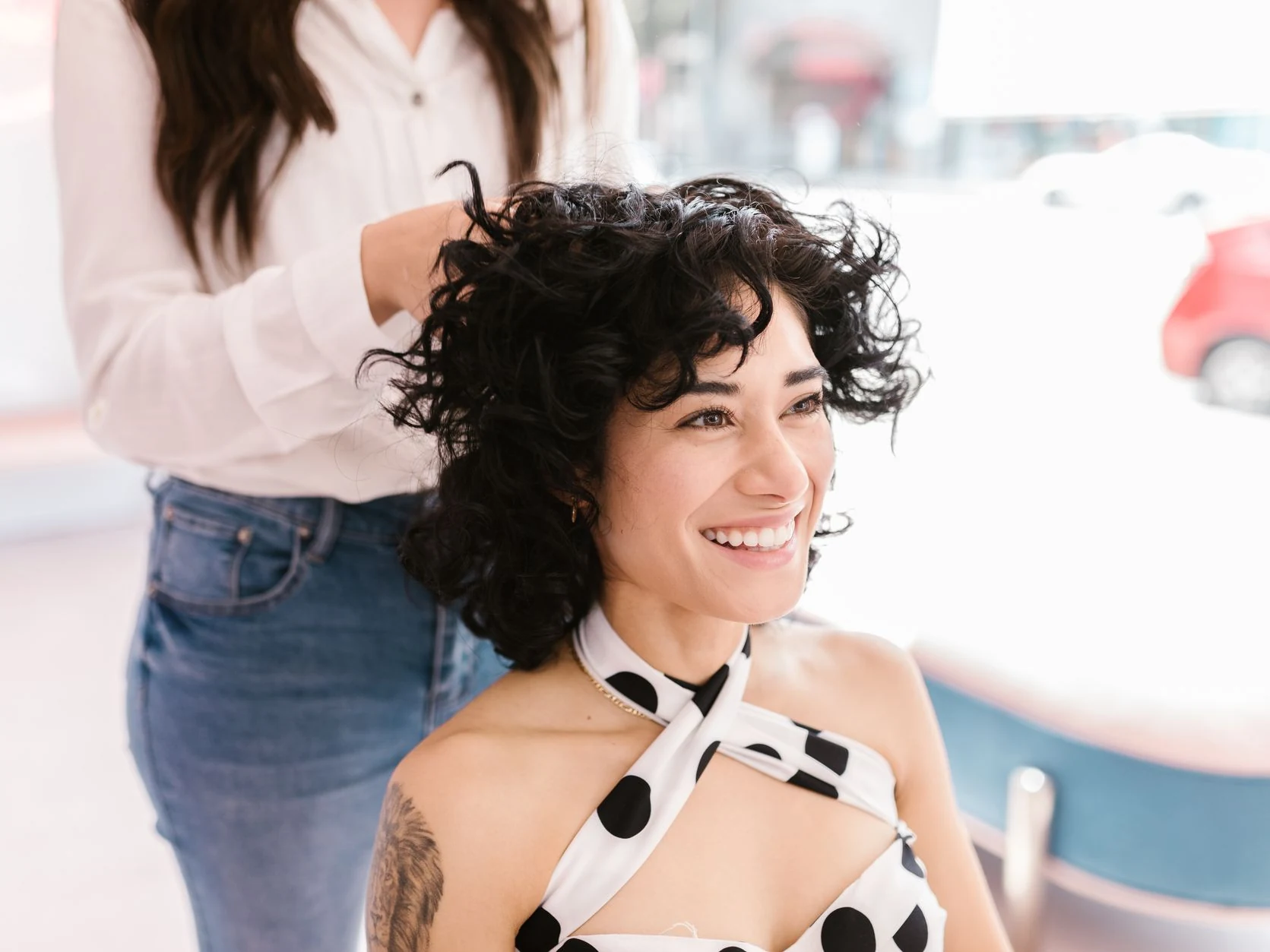 hair styling at Shear Bliss NYC Salon