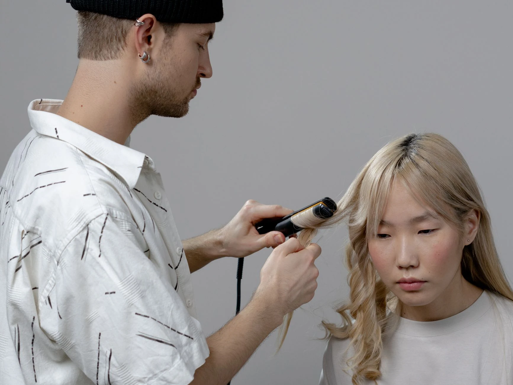 hair styling at Hairsta Barbers